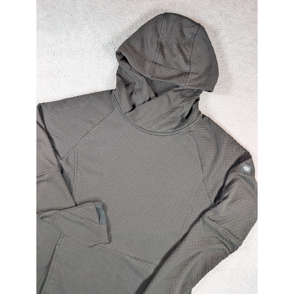 686 Womens Mission Grid Fleece Hoody Black M1WLAY31 Thermal Rating Warm M